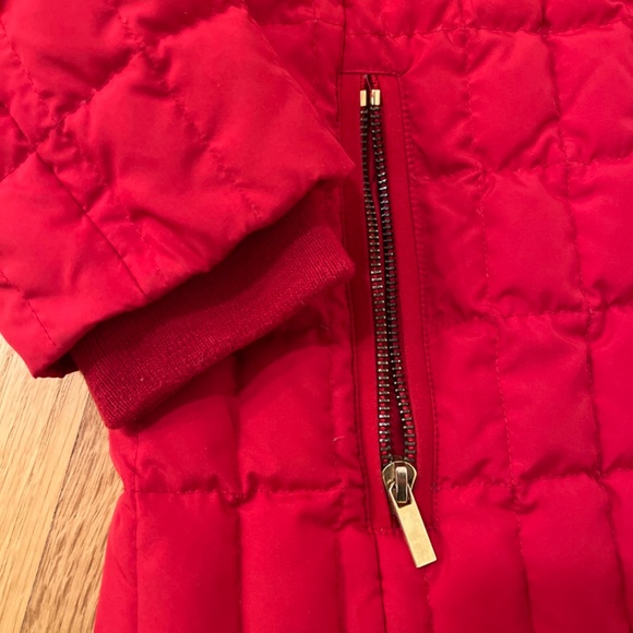 J. Crew Women’s Red Quilted Puffer Down Jacket XS Colorful Lightweight EUC - Picture 4 of 6